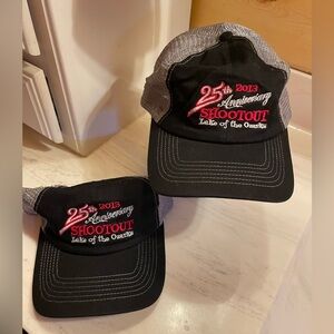 Bundle Two Lake of the Ozarks Shootout Hats, 2013 25th Anniversary, Never Worn